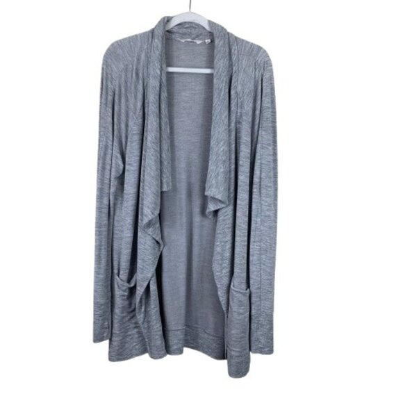 Athleta Women’s Studio Wrap Cardigan in Gray Size Large - Picture 1 of 6